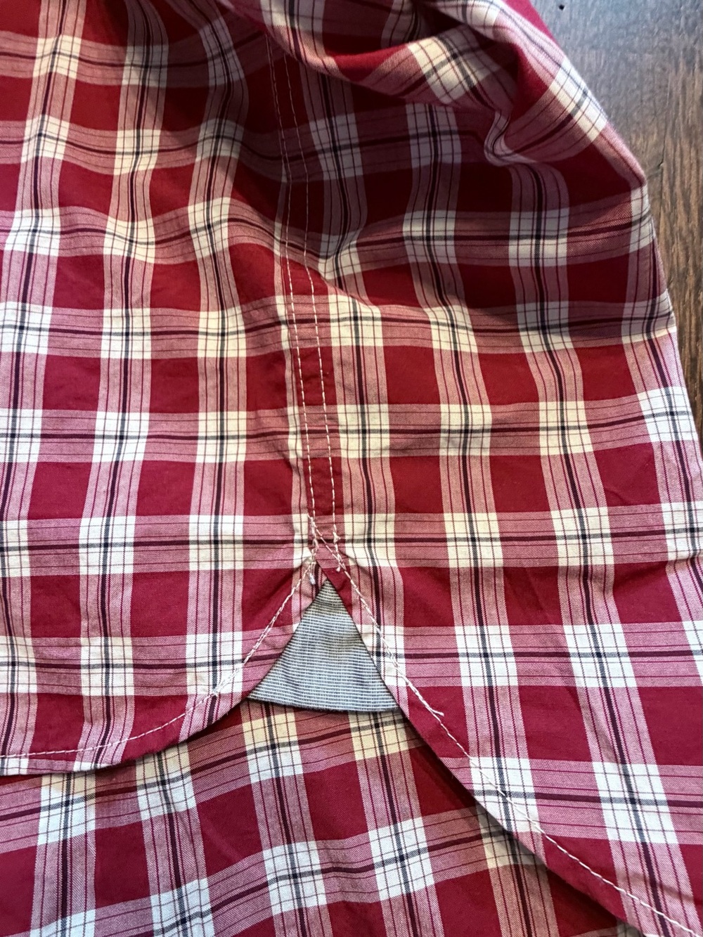 Lacoste Red Plaid Button‑Down Shirt - Picture 6 of 12